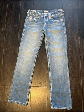 True Religion Women's Straight-Leg Jeans - Medium Blue Wash